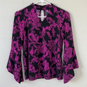 Roz & Ali Paisley Print Blouse